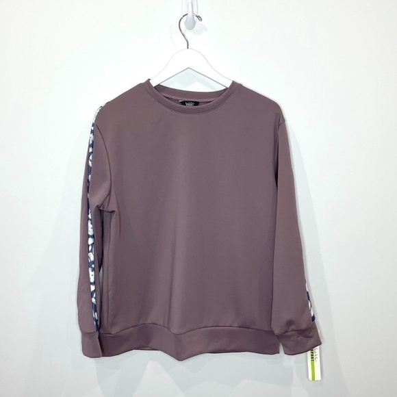 Nicole Miller Sport Purple Active Pullover Sweater - Picture 1 of 5